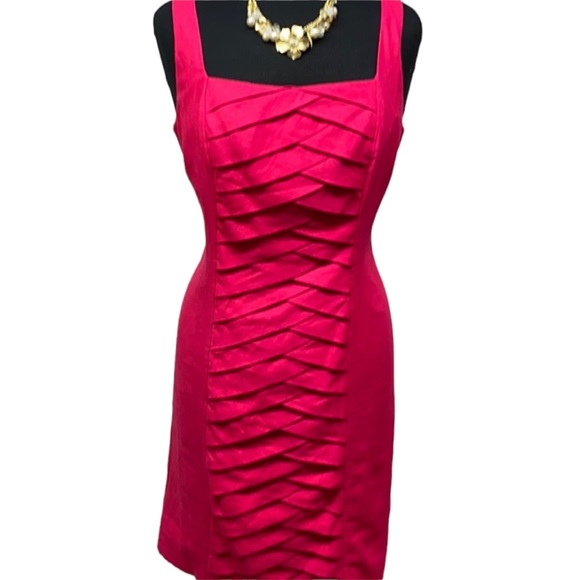 Linen Fishtail Design New Directions Dress - Picture 1 of 7